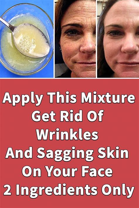 Apply This Mixture | Get Rid Of Wrinkles And Sagging Skin On Your Face – 2 Ingredients Only in ...