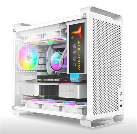 Hot Sale Itx Gmaing Computer PC Case with 6 RGB Fans, Tempered Glass Side Panels, Factory ...