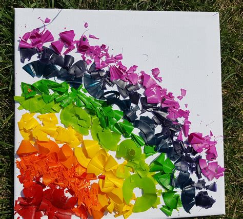 Melted Crayon Art - Hands-On Teaching Ideas