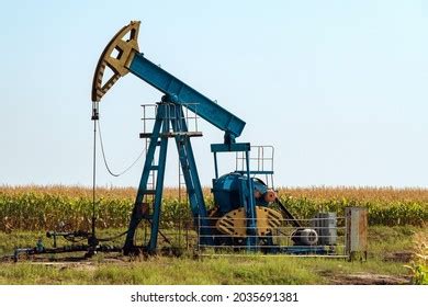 Landscape Oil Pumpjack Crop Field Stock Photo 2035691381 | Shutterstock