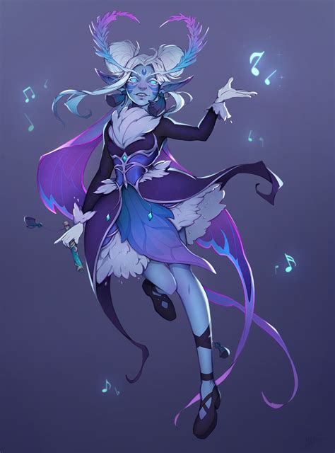 ArtStation - Design de personagens de fãs Night Fae, Anastasia Chebykina (Birmit) in 2021 | Fae ...