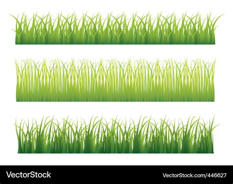 Grass borders Royalty Free Vector Image - VectorStock