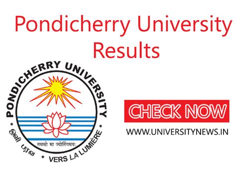 Pondicherry University Results (Released) @pondiuni.edu.in | University ...