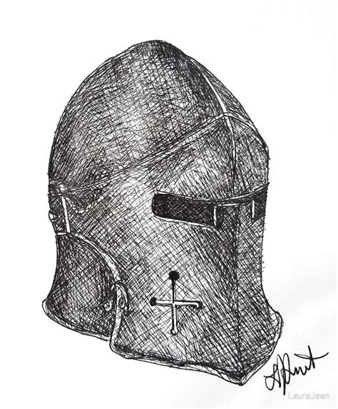 Medieval Helmet Drawing at PaintingValley.com | Explore collection of Medieval Helmet Drawing