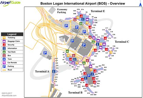 Logan International Airport Map - Terminal Map