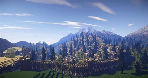 Ultra HD (4K) far render shader screenshots | Minecraft Middle Earth