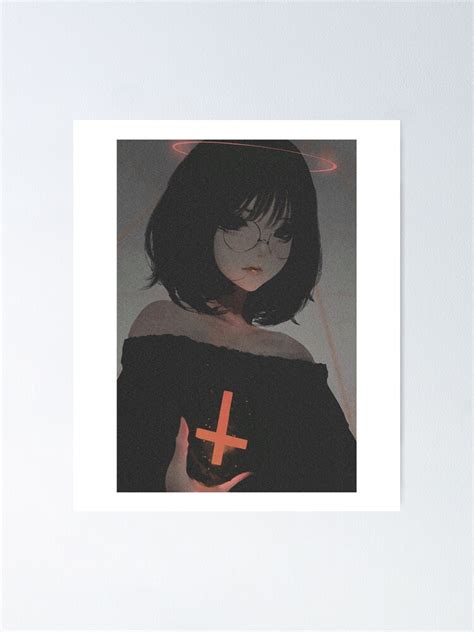 "Ästhetisches Anime-Mädchen Pfp, SAD JAPANESE ANIME AESTHETIC" Poster von Hbelmous | Redbubble