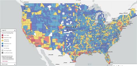 The national risk of riverine flooding in the United States as of 2023. | Building America ...