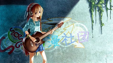 Anime Girl Guitar Wallpaper