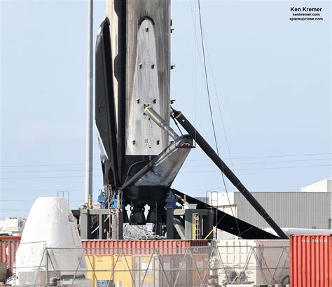 Space UpClose: Recovered Falcon 9 Landing Legs Stay Fully Retracted 1st Time in SpaceX Recycling ...