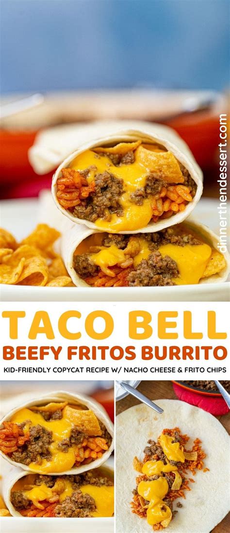 Taco Bell Beefy Fritos Burrito Recipe- Dinner, then Dessert