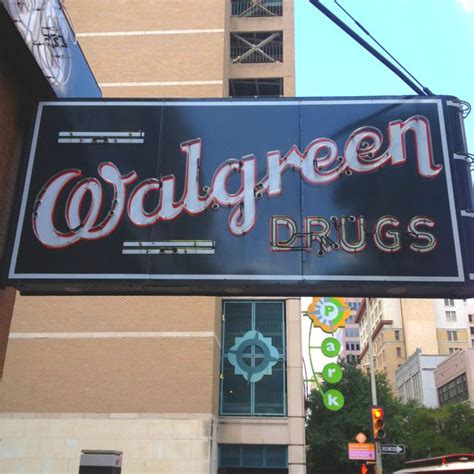 Early walgreens sign has some script that I prefer to their current logotype. Vintage Humor ...