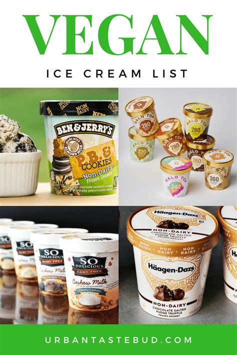 Vegan Ice Cream List - Dairy Free Ice Cream Brands (2021)