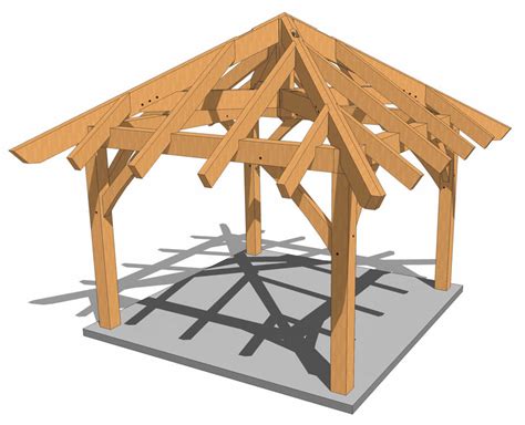 Post And Beam Gazebo Plans - The Best Picture Of Beam