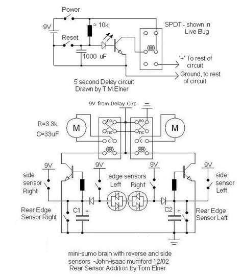 Electronic Circuits Diagram: Controller robot circuit