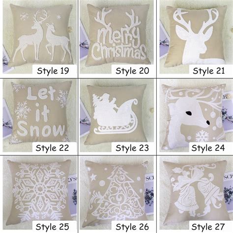 18 X 18 Embroidery Pillow Coverschristmas Pillow - Etsy