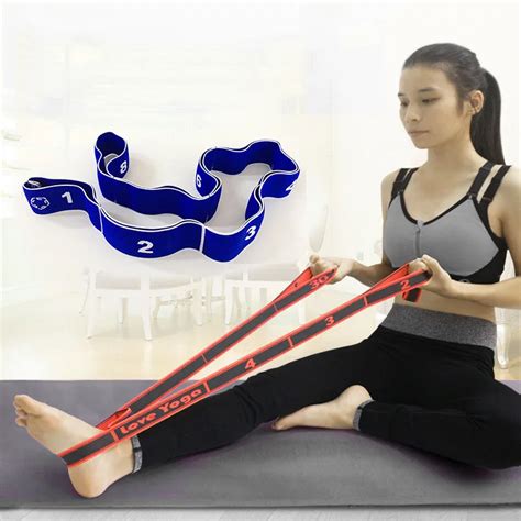 Elastic fitness yoga bands tension resistance band workout pull rope stretch bands exercise rope ...