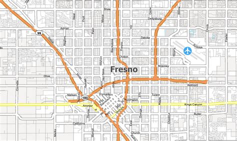 Fresno California Map - GIS Geography