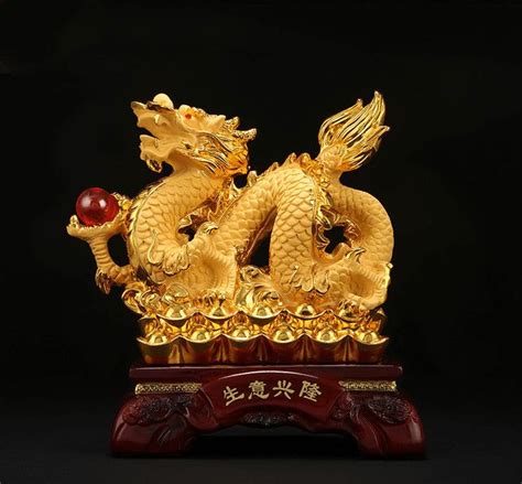 Gold Dragon Statue | Armored Drake™ | Dragon decor, Dragon statue, Dragon crafts