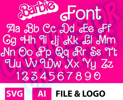 Font Printable Barbie Letters