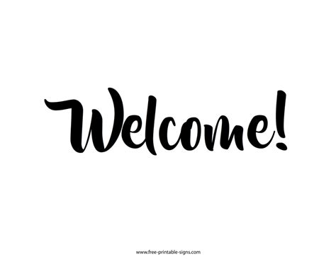 Printable Welcome Sign – Free Printable Signs