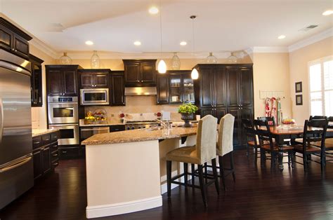 Kitchen Flooring For Dark Wood Cabinets - Image to u