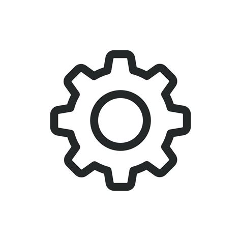 Gear icon wheel technology symbol cog design illustration. Engineering gear sign machine ...