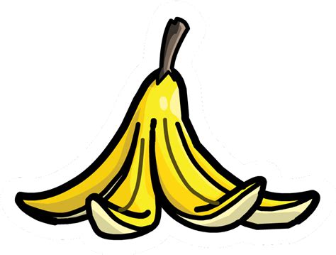 Banana Peel Pin - Desenho De Casca De Banana Clipart - Full Size Clipart (#38254) - PinClipart