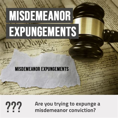 Misdemeanor Expungements