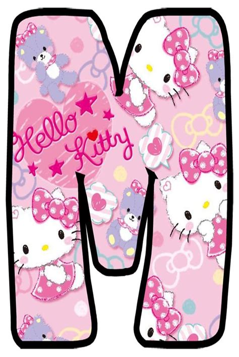 Letra M Hello Kitty Abecedario De Hello Kitty Letras Hello Kitty ...