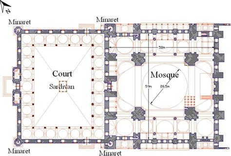 Simple Mosque Floor Plan - floorplans.click