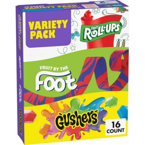 Fruit Roll-Ups, Fruit by the Foot, Gushers Fruit Flavored Snacks ...