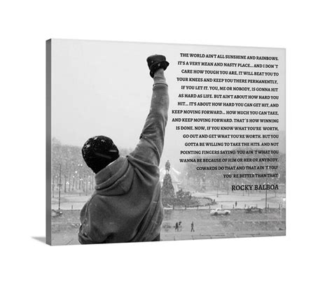 Rocky Balboa Poster Rocky Speech quote Movie Poster | Etsy