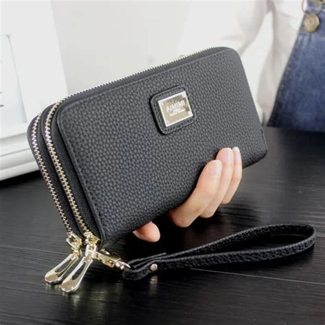 Ladies Leather Zipper Wallet | semashow.com