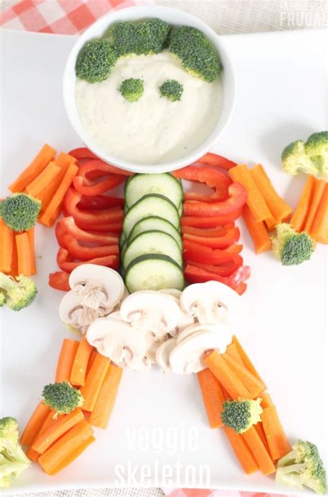 Halloween Party Appetizer Veggie Skeleton Recipe | Recipe | Halloween food for party, Halloween ...