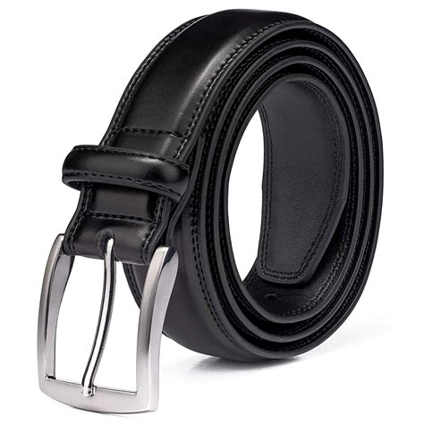 KML - Men's Belt, Genuine Leather Dress Belts for Men with Single Prong Buckle- Classic ...