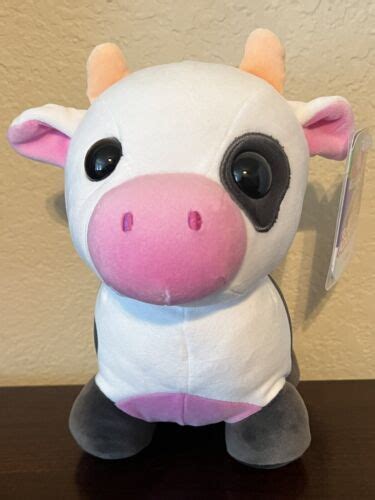 2023 ADOPT ME Plush Pets Cow 8" Stuffed Plushie & Item Code Roblox | #4628825469