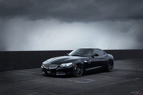 Black BMW Z4 Highlighted by Contrasting Billet Kidney Grille — CARiD ...