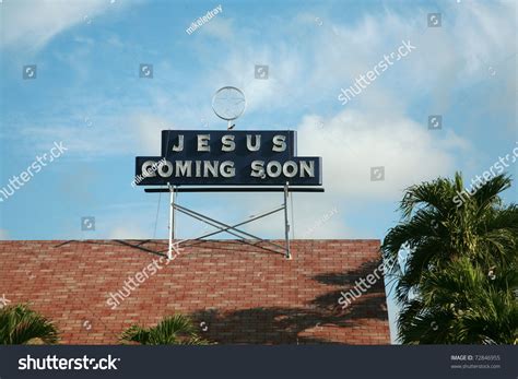 Jesus Coming Soon Sign Stock Photo 72846955 | Shutterstock