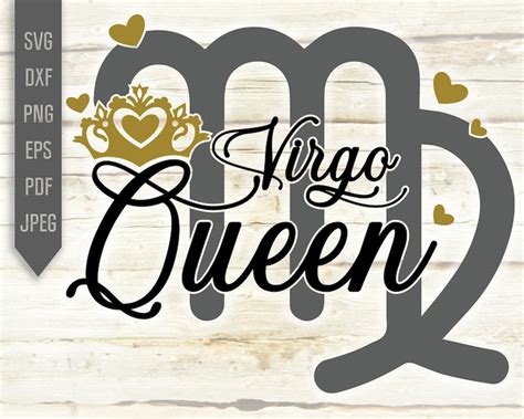 Virgo Queen Svg. Zodiac Sign Svg. Horoscope Svg. Virgo Sign | Etsy