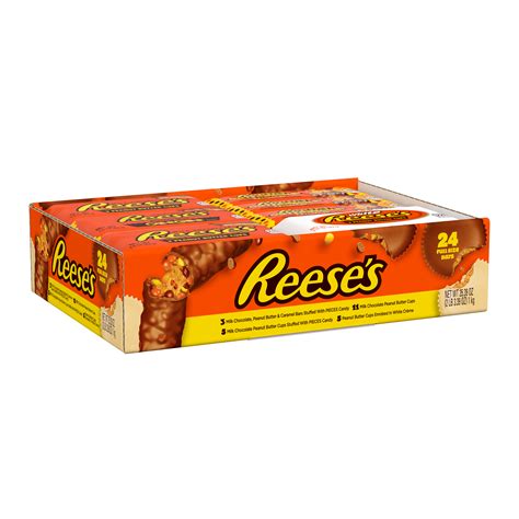 Reese's, Peanut Butter Standard Candy Bars Holiday Variety Pack, 24 Ct. - Walmart.com - Walmart.com