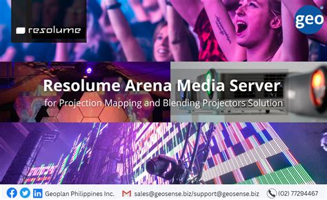 Resolume: Arena Media Server for Projection Mapping and Blending Projectors Solution. - Geoplan ...