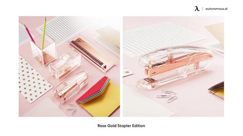 Rose Gold Desk Organizer & Accessories for Women