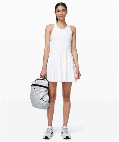 Lululemon Court Crush Tennis Dress - White - lulu fanatics