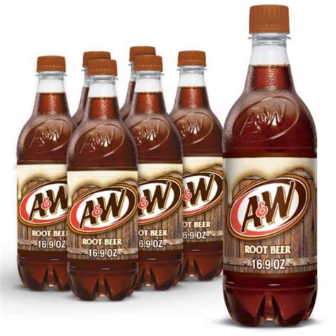 A&W® Root Beer Soda Bottles, 6 pk / 16.9 fl oz - Pick ‘n Save