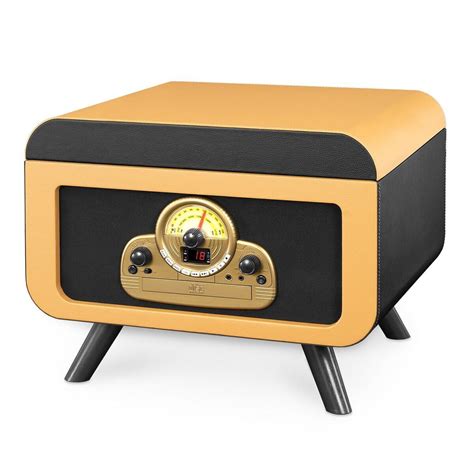 Victrola 5-in-1 Vintage Tabletop Record Player with Bluetooth, CD Player and 3-speed Turntable ...