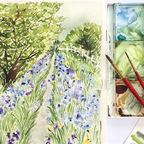 Painting Garden Landscape with Watercolor | Farah Bidin | Skillshare