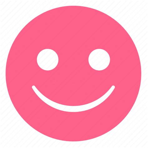 Emoji, emoticon, happy, pink, smile, smiley, smiling icon - Download on Iconfinder