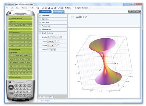 Microsoft Mathematics 4.0 | Calculadora gráfica que representa gráficos ...