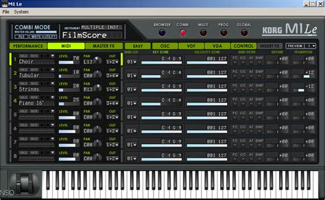 KORG M1 Le VST Software Informer: Screenshots